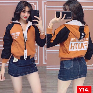 Áo khoác dù tay phối siêu cute mẫu mới 2019