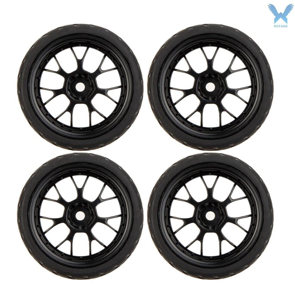 Set 4 bánh xe 20101 chất lượng cao tỉ lệ 1/10 cho xe Traxxas HSP Tamiya HPI Kyosho