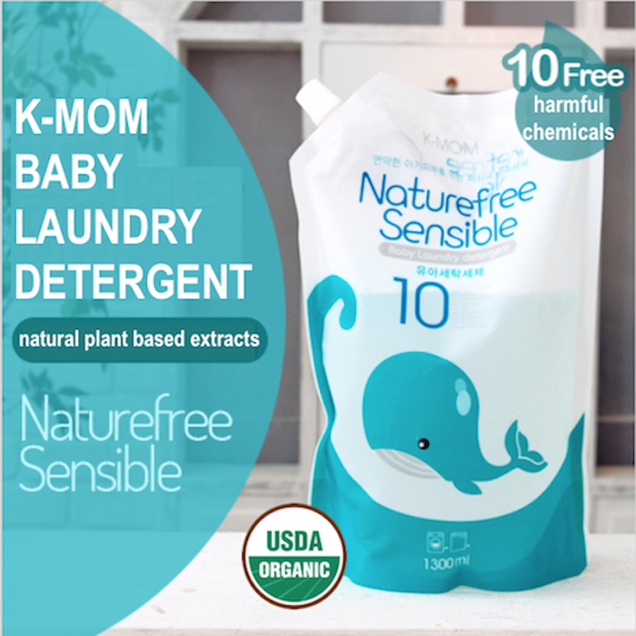 Nước giặt đồ sơ sinh chiết xuất thảo mộc K-Mom (túi 1300ml) M273