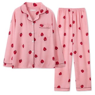 [Hàng sẵn- Có Ảnh Thật] Bộ Mặc Nhà Pijama Dài Tay - Phong Cách Hàn Quốc, Siêu Dễ Thương