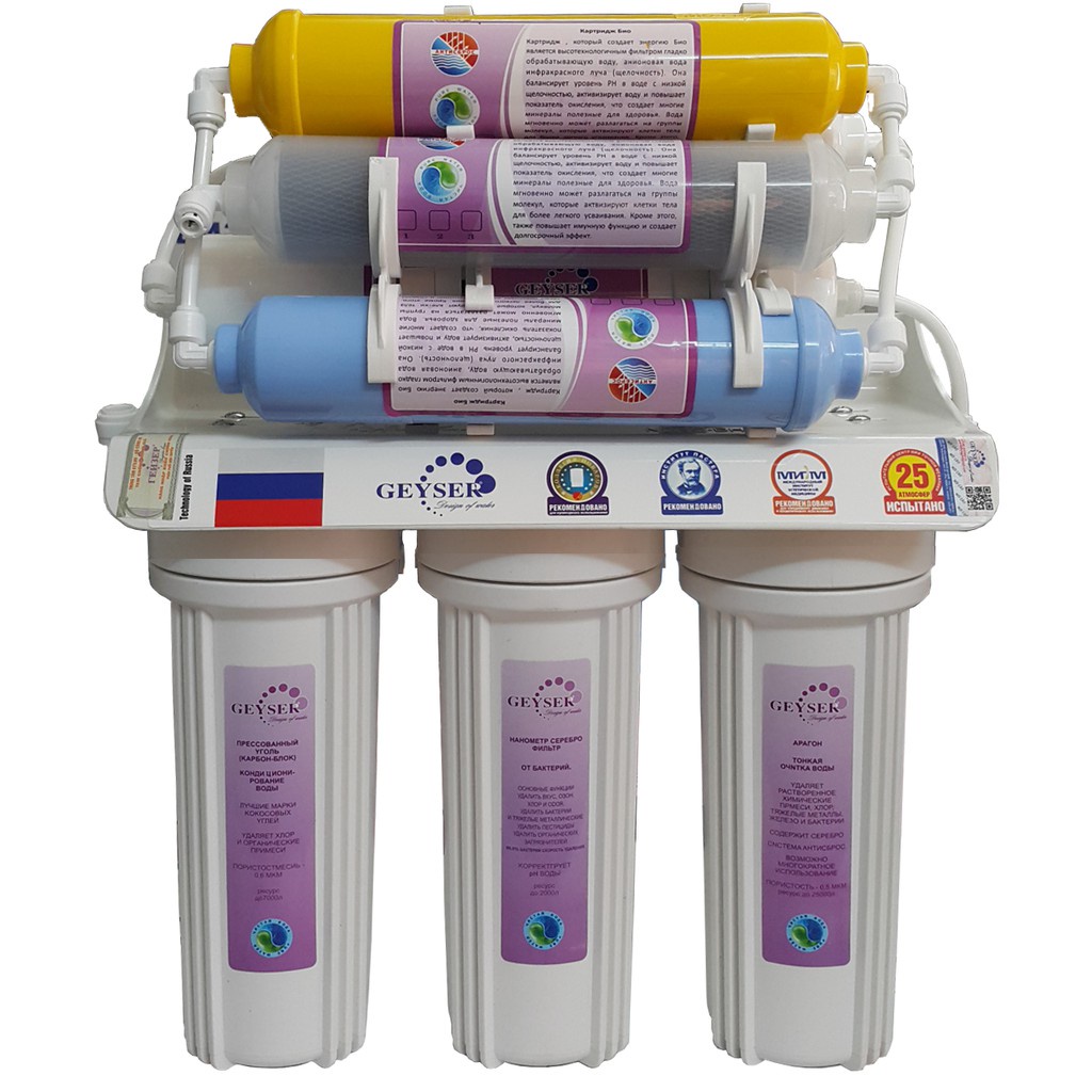 Máy lọc nước Nano Geyser không dùng điện không nước thải 8 cấp