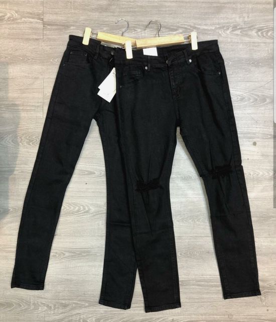 [Mã SKAMA06 giảm 8% tối đa 50K đơn 250K] QUẦN SKINNY JEAN RÁCH GỐI ĐEN - RIPPED JEAN UNISEX | BigBuy360 - bigbuy360.vn