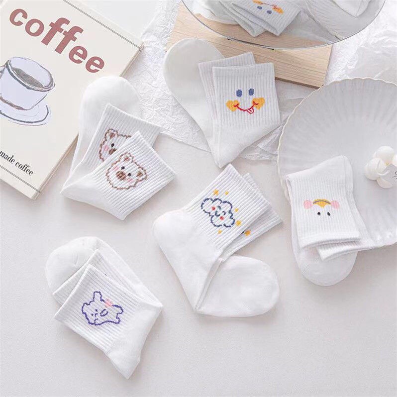 Tất vớ cổ ngắn chất liệu cotton co giãn bốn chiều kiểu dáng dễ thương TT37