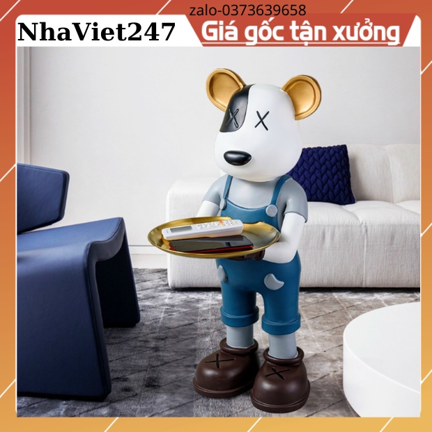 Khay để đồ hình Gấu BearBrick-Mã 4320B-kt 26x36x70cm,Kệ để đồ hình sang chảnh-decor nhà của,kệ,tủ,quà tặng đẹp ý nghĩa