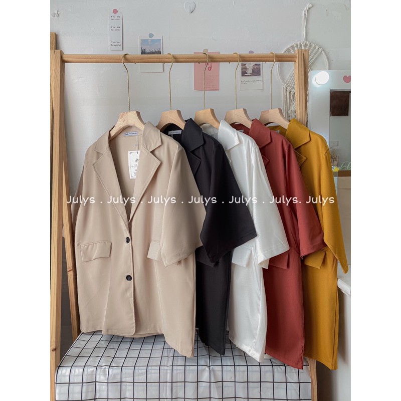 Áo blazer 1 lớp tay lỡ (ảnh thật shop chụp kèm video) | BigBuy360 - bigbuy360.vn