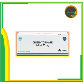 Image of Dimenhydrinate Dimenhidrinat 50 mg box isi 100 (GTL1506417010A1 S26 )