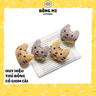 Huy hiệu, ghim cài nhỏ hình thú nhồi bông trang trí túi, balo, cài áo [Bông Mi]