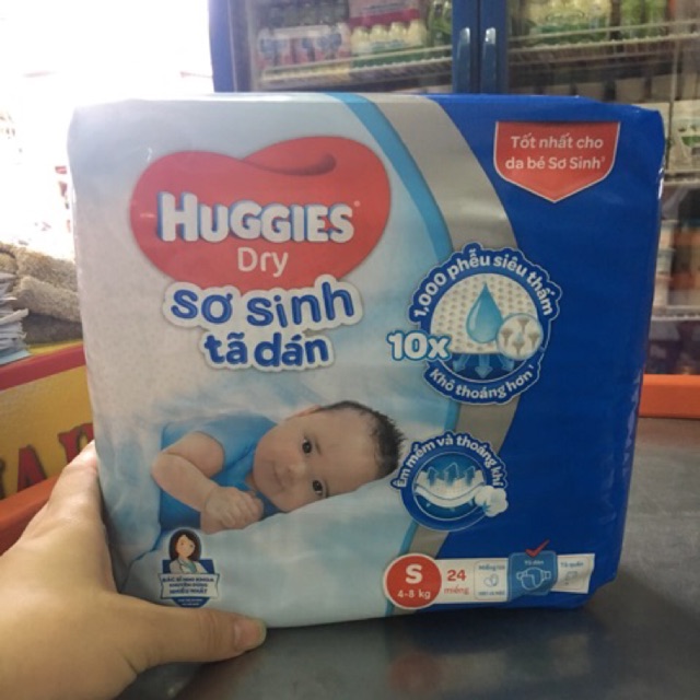Bỉm dán Huggies S-24m/S-56m