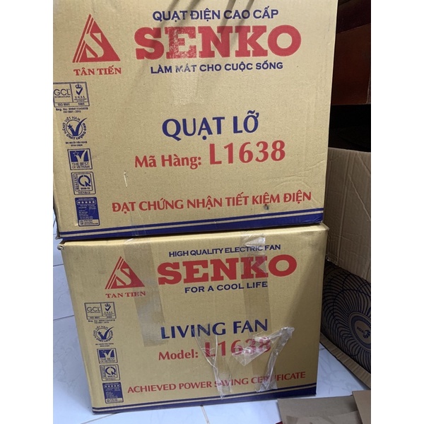 Quạt SENKO. Dòng Quạt Lỡ Senko Model L1638. Hàng Công Ty Đầy Đủ Bảo Hành