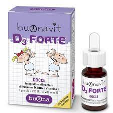 Siro bổ sung Vitamin D3 và DHA Buonavit D3 Forte  Chai 12ml Giúp Phát Triển Xương Và Trí Não Toàn Diện