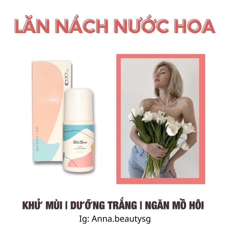 Lăn khử mùi hương Đào dưỡng trắng vùng nách Shisun