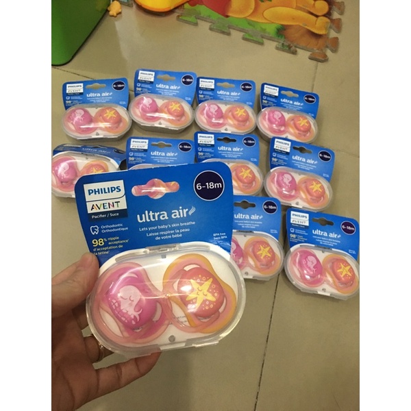 Ti ngậm avent 6-18m , 0-6m , soothie 0-3/ 3-18m