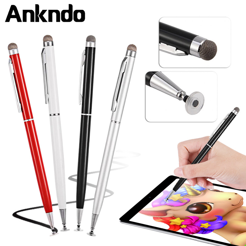 Bút Cảm Ứng Ankndo 2 Trong 1 Độ Nhạy Cao Không Gây Ồn Cho Điện Thoại/Máy Tính Bảng Samsung