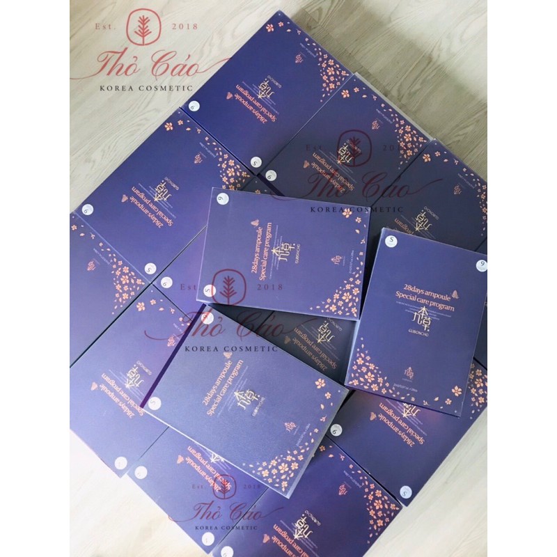 BỘ DƯỠNG DA GUBONCHO 28 DAYS AMPOULE SPECIAL CARE PROGRAM CHỐNG LÃO HOÁ DA