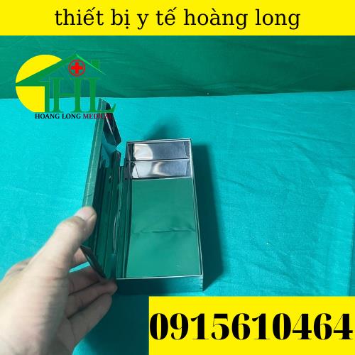 Hộp Đựng Dụng Cụ Inox Chữ Nhật Cỡ Đại 22x10,2x5 cm