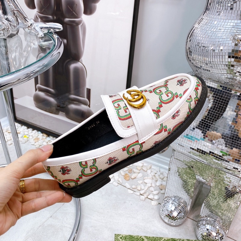 Giầy Gucci Hoạ Tiết Trắng Nâu Full Size 35-39  -  By Anh Dinh Phuong