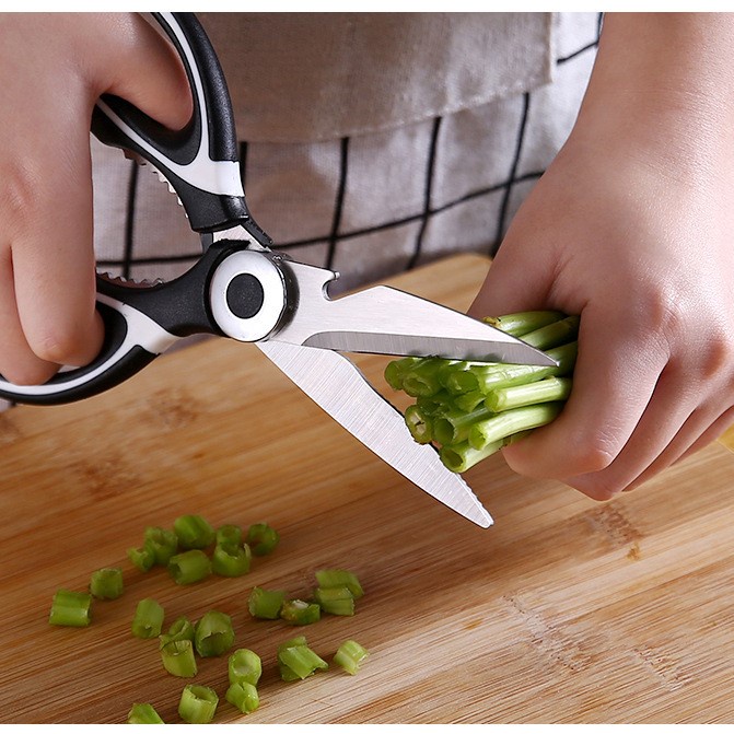 Kéo Làm Bếp Thép Không Gỉ Đa Năng Có Nắp Đậy