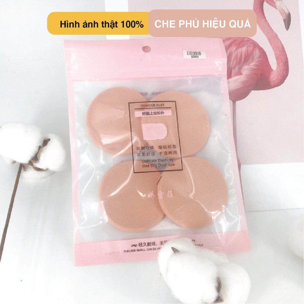 Set 4 Mút Đánh Phấn Nền Trang Điểm BB Makeup Sponge