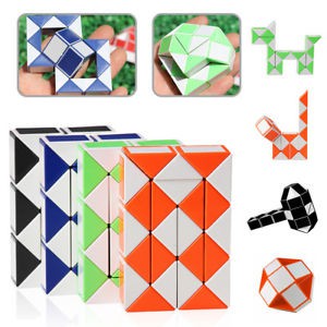 Móc khóa rubik 3x3 + tặng Xếp Hình 3D (màu ngẫu nhiên)