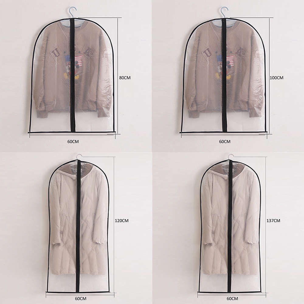 Transparent Suit Suit Cover size Dustproof Plastic Storage Bag