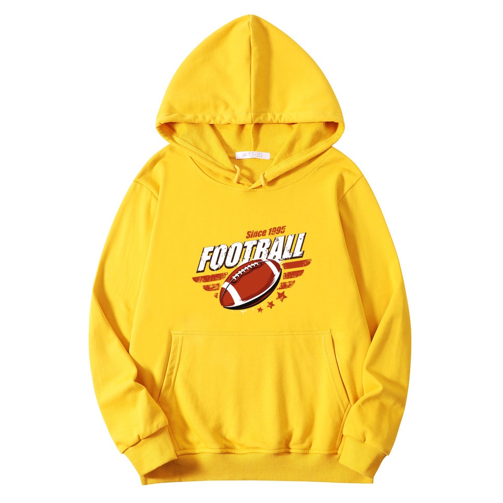 Áo Hoodie Nỉ Form Rộng Unisex In Chữ FOOTBALL Thể Thao Cá Tính Vải Nỉ Mềm Mại Style HOT TREND BB HOODIE