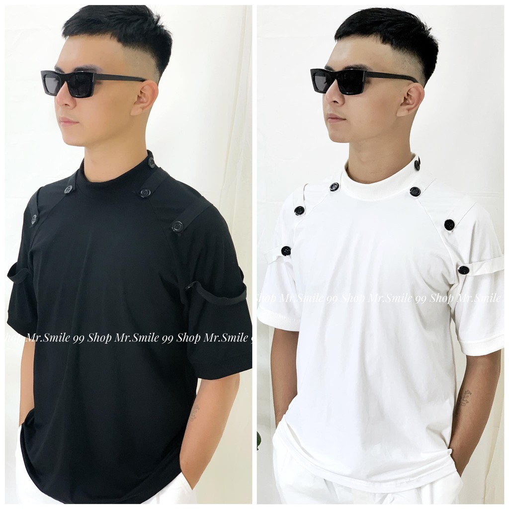 ÁO THUN PHỐI NÚT THỜI TRANG