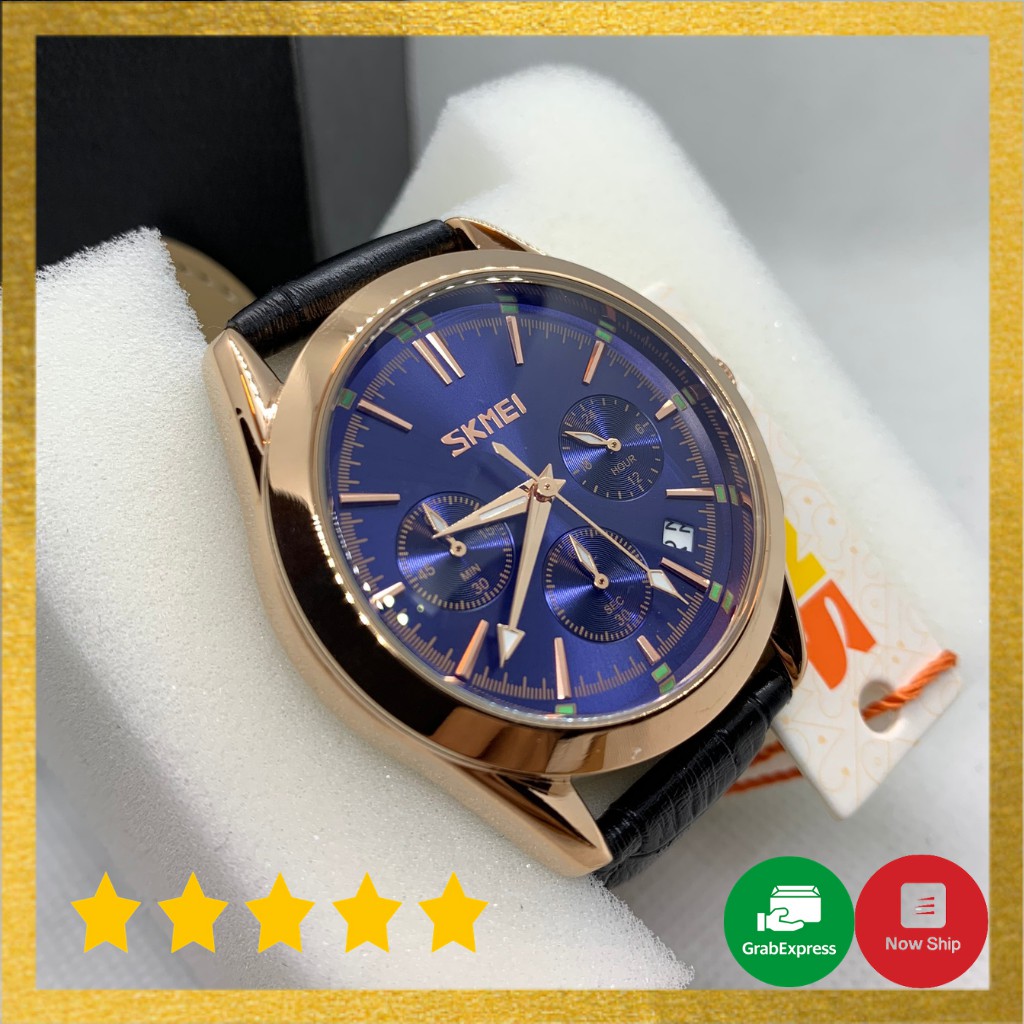 Đồng hồ nam skmei 9127 chính hãng dây da phong cách nam tính lịch lãm, mạt kính chống xước, chống nước-TIGER98_SHOP | BigBuy360 - bigbuy360.vn