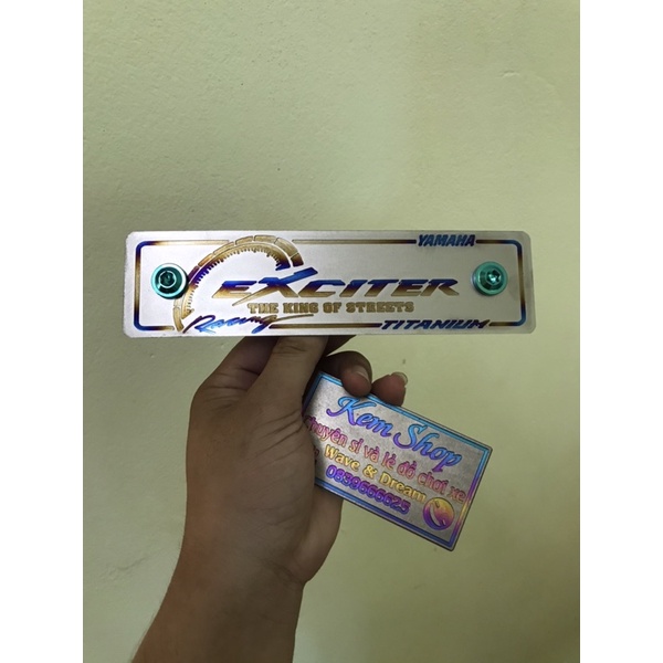 Bảng Tên Ex 150 Full Ốc Titan + Pát