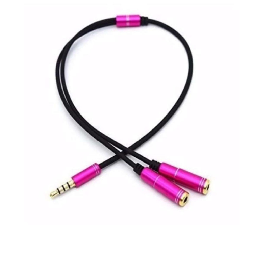 Dây 2 đầu Jack loa 3.5 chia audio và mic / gộp audio và mic 3.5 ra tai nghe APELE