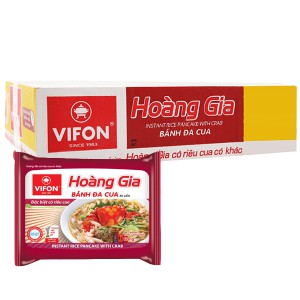 Thùng 18 Gói Hoàng Gia Bánh Đa Cua 120g Vifon | BigBuy360 - bigbuy360.vn