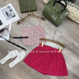 Set Dập li đùi Áo dây bo chun