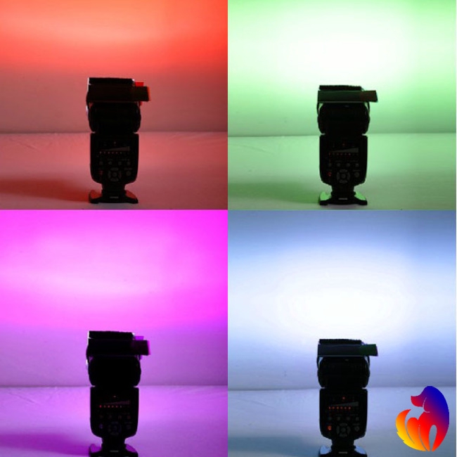 Blackhole 12 Pcs Universal Flash Color Card Diffuser Lighting Gel Up Filter for Camera Speedlite