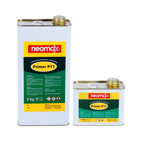 Neomax® Primer P11 là lớp lót gốc polyurethane loại 5kg sử dụng làm lớp lót sơn chống thấm cho sàn m