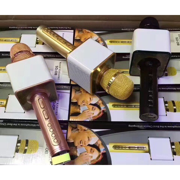 míc kèm loa bluetooth SD08 3 in 1