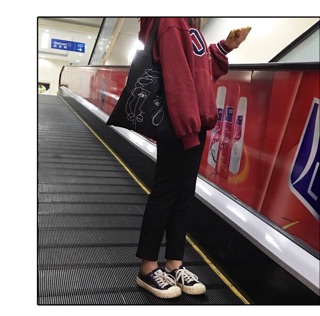 Túi tote mặt người ulzzang