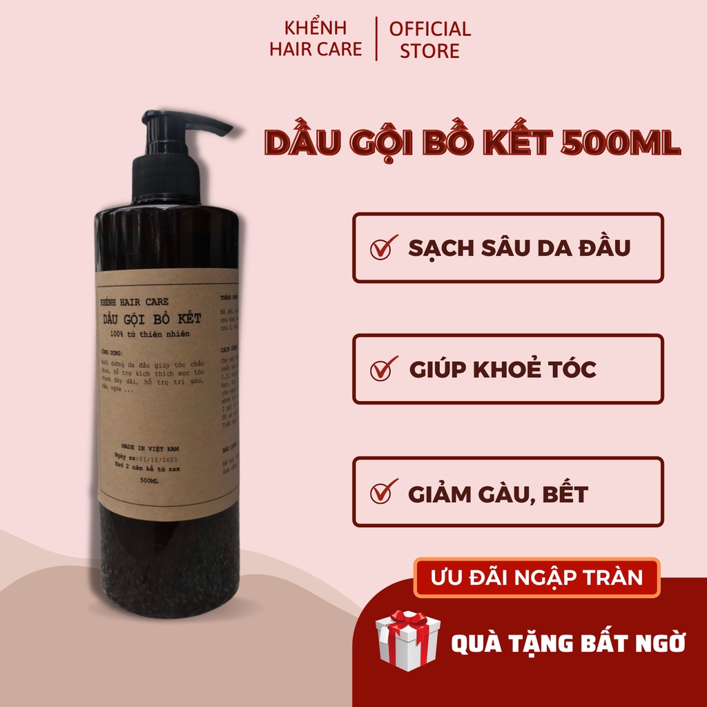Dầu gội Bồ Kết cô đặc  500mil