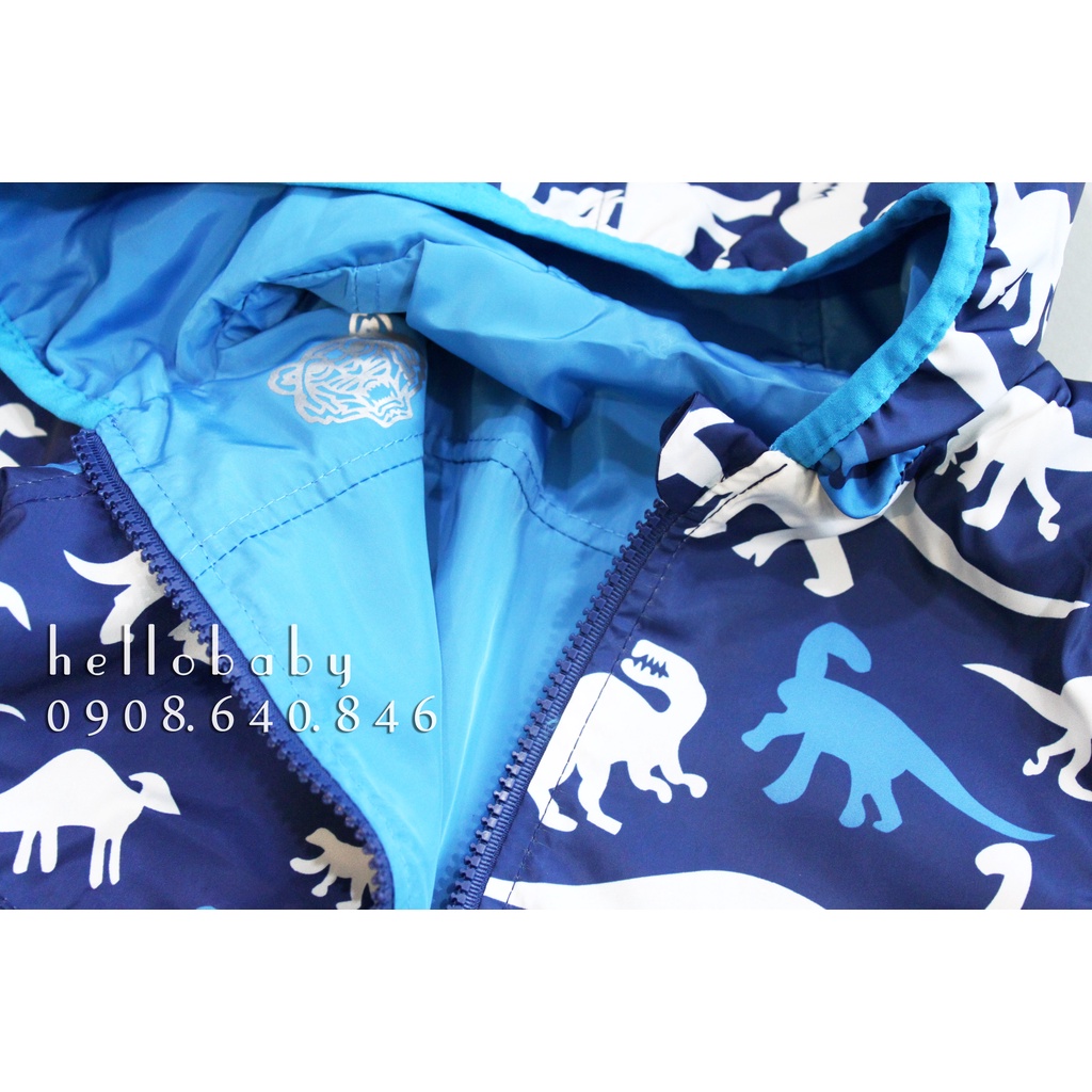 Áo khoác gió bé trai họa tiết khủng long