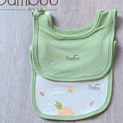 Yếm sơ sinh chất vải sợi tre bamboo by lil