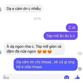 TÓP MỠ CHÁY MẮM TỎI BAO NGON