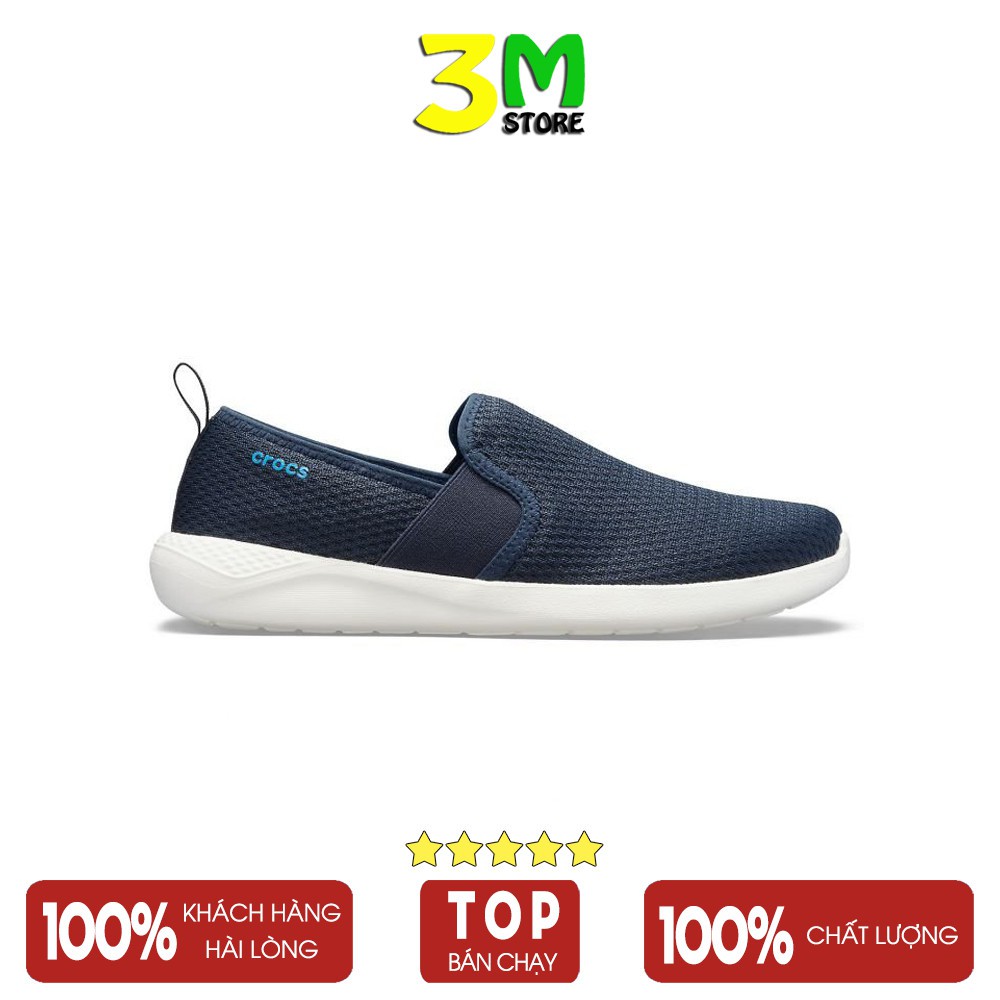 Giày nam Slipon Mesh CR thể thao, chất liệu vải mềm, thời trang công sở, đi chơi dã ngoại, mix quần jean, khaki