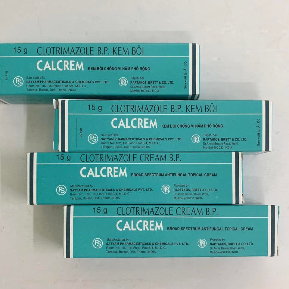 Kem bôi ngoài da Clotrimazole bôi nam da, nâm tay chân, mốc gà, vảy nến ...