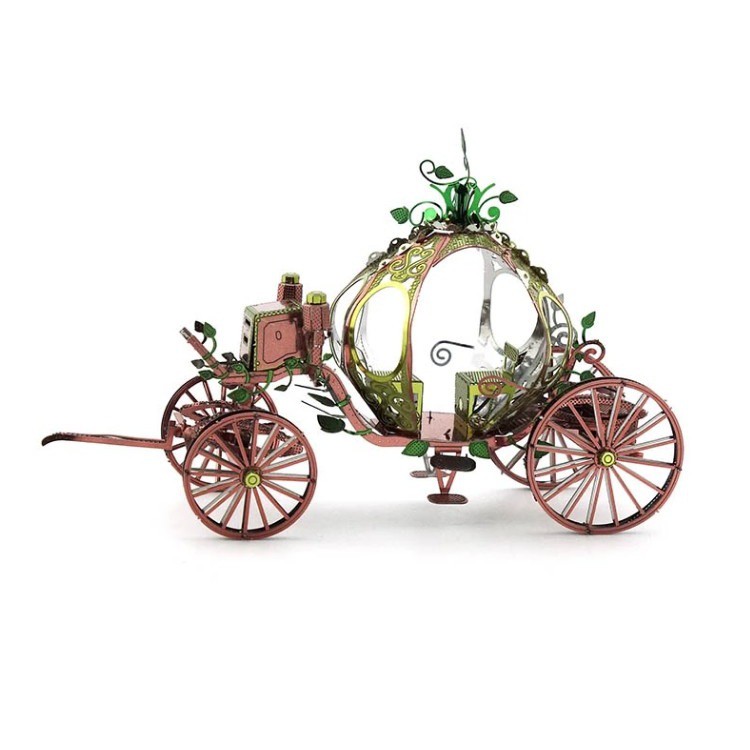 Đồ chơi lắp ghép Mô hình Kim loại Xe Ngựa Bí Ngô Pumpkin Cart S167