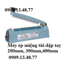 Máy hàn miệng túi nilon dập tay, máy ép miệng túi nước tương, nước mắm, máy dán miệng túi nilon PFS300