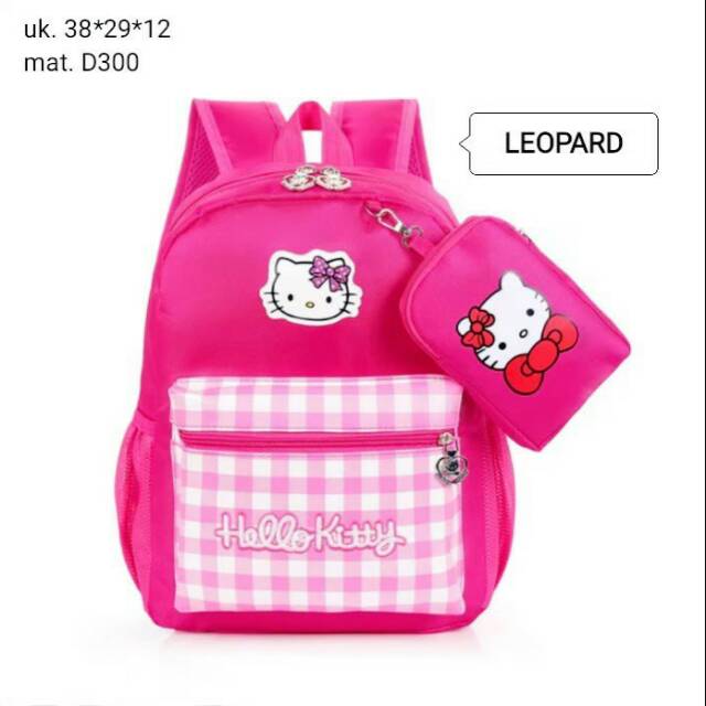 Ba Lô Đi Học Hình Hello Kitty Đáng Yêu Cho Bé