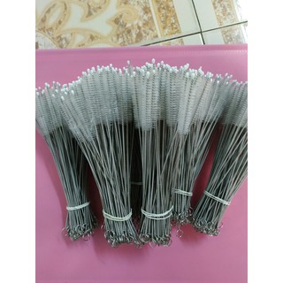 Combo ống hút inox 5 món màu bạc