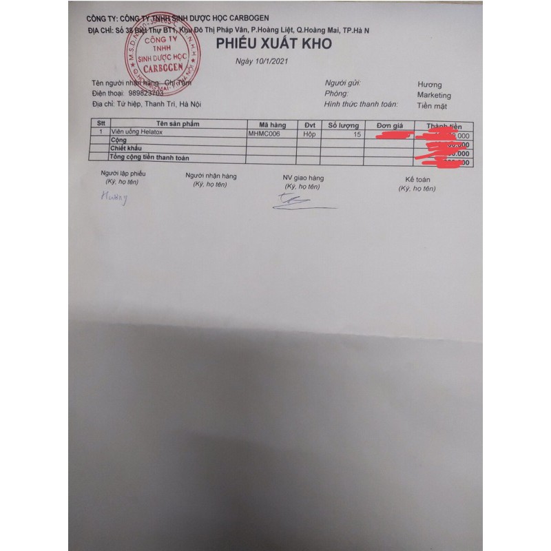 Viên uống chống nắng, trắng da HELATOX của Mỹ