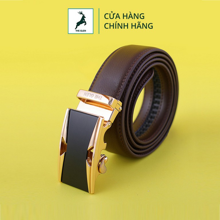 Dây nịt nam cao cấp full box - Thắt lưng da nam cao cấp bảo hành 10 năm THE GLEN TG129