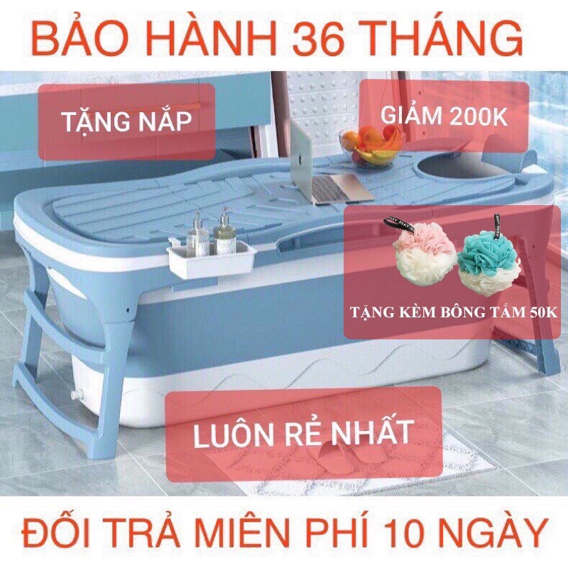 BỒN TẮM GẤP GỌN {SIÊU CẤP VÍP}  HÀNG LOẠI 1 chất liệu nhựa PP và hạt nhựa TPE - SIÊU THỊ GIA DỤNG QL