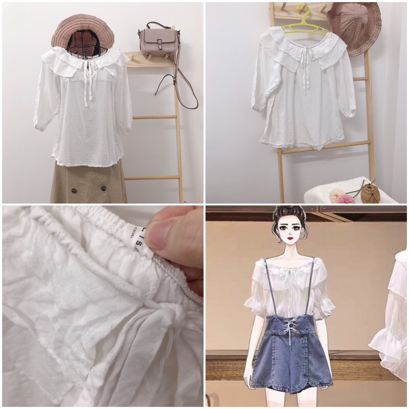 Áo xô trắng đẹp xúc xích dưới 60 kg