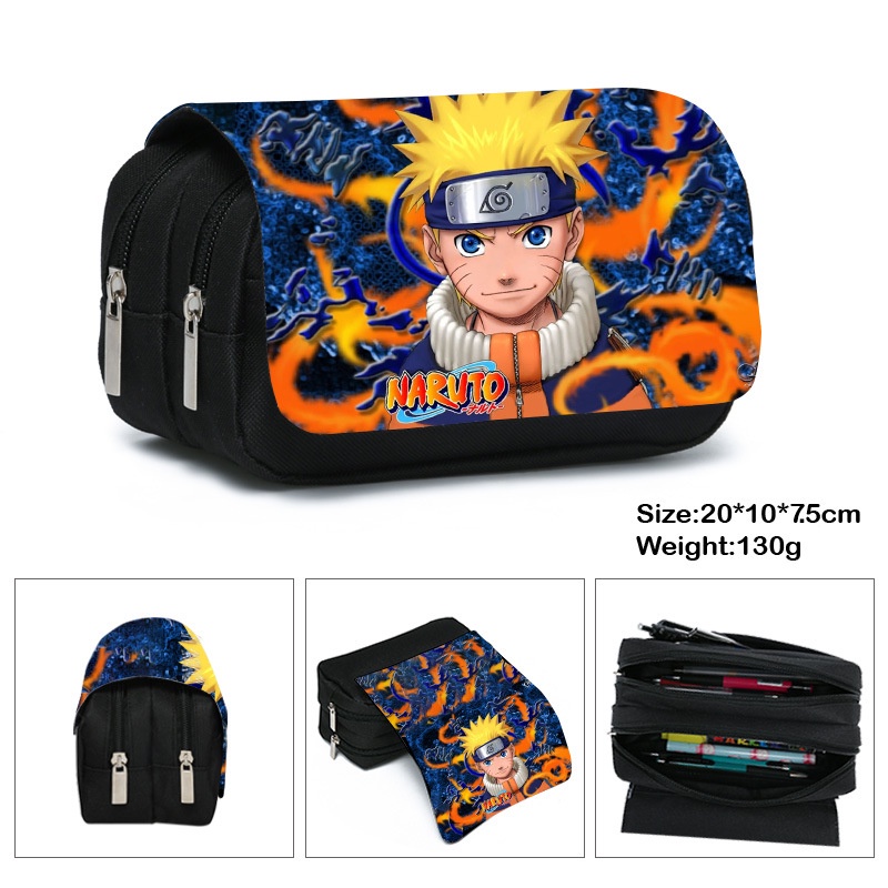 Hộp Bút Naruto hộp bút nhiều ngăn lớn Túi Đựng Bút Họa Tiết Anime Độc Đáo Cho Bé trai gái